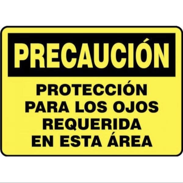 Accuform OSHA CAUTION SAFETY SIGN EYE SHMPPE626XT SHMPPE626XT - main